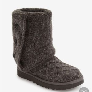 Grey Ugg knit boots